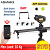 ASHANKS Bluetooth Motorized Slider Video TimeLapse Electric Delay Carbon Rail Slide Stabilizer for Photography Canon DSLR Camera