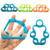 Silicone finger resistance band grab finger joint muscle trainer pull ring handle expander fitness equipment