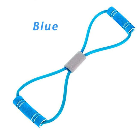 Resistance Bands 8 Word Chest Developer Expander Rubber Latex Elastic Bands Stretch Yoga Training Fitness Exercise Equipment