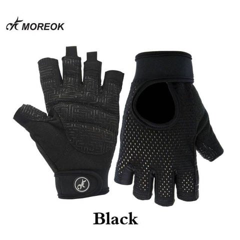 Antislip Crossfit Sports Training Yoga Women Workout Fitness Gym Gloves Bodybuilding Running Dumbbell Weight Lifting Gloves Men