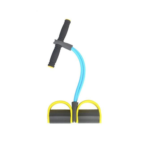 Blue/Yellow Yoga Resistance Bands Crunches Home Fitness Equipment Rally Sporting Pedal Exerciser