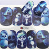 Nail sticker art decoration panda love heart slider adhesive Water Transfer decals manicure lacquer art accessoires polish foil