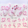 Nail sticker art decoration panda love heart slider adhesive Water Transfer decals manicure lacquer art accessoires polish foil