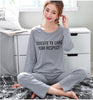 2019 Pyjama Women Pajamas Sets Spring Summer Long Sleeve Thin Print Cute Sleepwear Big Girl Pijamas Mujer Leisure Student Pajama