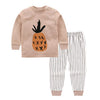 8 colors 2pcs/set kids baby girls clothes top+pants cotton baby pajamas sleepwear