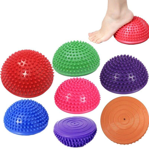 Yoga Half Ball Physical Fitness Appliance Exercise Balance Ball Massage Stepping Stones Balance Pods GYM YoGa Ball