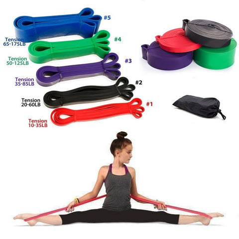 6 Level Yoga Training Belt Pull Up Resistance Bands Sets Athletic Power Rubber Bands Heavy Duty Workout Fitness Equipment