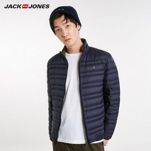 JackJones Men's Autumn Light-weight Down Jacket Outdoors Outerwear Male Casual Fashion Coat Menswear 218312527