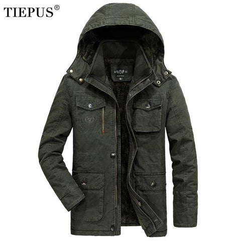 Winter Jacket Men 7XL 8XL Warm Big Size Coat 2018 Thicken Windbreaker High Quality Fleece Cotton-Padded Parkas Military Overcoat