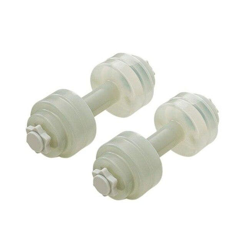 2PC Women Fitness Water Dumbbell Yoga Fitness Thin Arm PE Plastic Water-Filled Dumbbells For Fitness Training