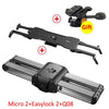 Micro 2 Camera Slider Mini Rail Track System Video Slider for Canon Sony Nikon Panasonic DSLR Camera Iphone Smart Phone ARRI MIN