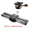 Micro 2 Camera Slider Mini Rail Track System Video Slider for Canon Sony Nikon Panasonic DSLR Camera Iphone Smart Phone ARRI MIN