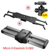 Micro 2 Camera Slider Mini Rail Track System Video Slider for Canon Sony Nikon Panasonic DSLR Camera Iphone Smart Phone ARRI MIN
