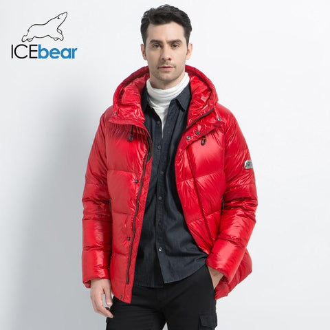 ICEbear 2019 New Winter Men's Down Jacket Stylish Male Down Coat Thick Warm Man Clothing Brand Men's Apparel MWD19867I