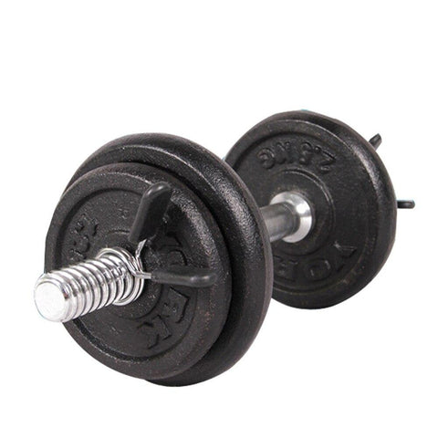 2Pcs 25mm Barbell Gym Weight Bar Dumbbell Lock Clamp Spring Collar Clips Made from Solid steel 2019 Weight Lifting