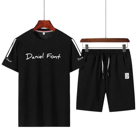 Tracksuit Men Casual Brand Tee Shirts 2019 T Shirt Shorts Short Pants Men Summer New Fashion Sportsuit and Tee Shirt Set Mens