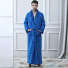 Men Winter Extra Long Thick Warm Shawl Collar Bath Robe Mens Thermal Flannel Bathrobe Male Peignoir Homme Coral Fleece Nightgown