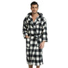 Hooded robe flannel lovers nightgown men women bathrobes coral fleece thick long-sleeved pajamas home service bathrobe