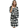 Hooded robe flannel lovers nightgown men women bathrobes coral fleece thick long-sleeved pajamas home service bathrobe