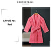 CAVME Hotel Towel Bathrobe Cotton Terry Robes Kimono Long Nightgown Lounge Sleepwear for Lover Solid Color V Collar LOGO CUSTOM