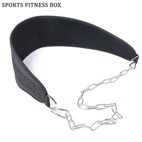 Dipping Belt Weight Lifting Belt with Chain for Pull Up Chin Up Kettlebell Barbell Fitness Bodybuilding Gym Belt