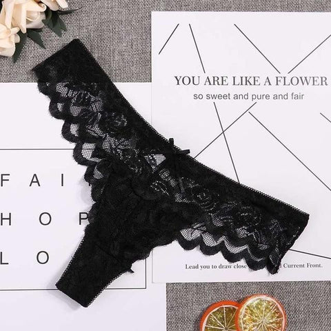 8color Gift full beautiful lace Women's Sexy lingerie Thongs G-string Underwear Panties Briefs Ladies T-back 1pcs Dropship