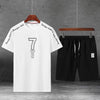Tracksuit Men Casual Brand Tee Shirts 2019 T Shirt Shorts Short Pants Men Summer New Fashion Sportsuit and Tee Shirt Set Mens