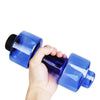 550ml Fitness Dumbbells Leak Proof Portable Sports Water Bottles Unbreakable Plastic Sports Bottles Shaker PET Dumbbells Unisex
