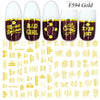 1pc Nail Sticker Black Letter Water Slider Flower Flamingo Summer Nail Art Transfer Decals Manicure Wraps Foils Tool LEF554-563