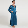 Autumn Summer Long-sleeved Thin Section Silk Head Men's Long Nightgown Home Service Wholesale Free Ship Ð¿Ð¸Ð¶Ð°Ð¼Ð° Ð¼ÑƒÐ¶ÑÐºÐ°Ñ Z4