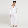 Autumn Summer Long-sleeved Thin Section Silk Head Men's Long Nightgown Home Service Wholesale Free Ship Ð¿Ð¸Ð¶Ð°Ð¼Ð° Ð¼ÑƒÐ¶ÑÐºÐ°Ñ Z4