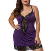 Sexy V-neck Women Lingerie Night Dress Sleeveless Ladies Satin Nightgown Plus Size XL-5XL Lace Sleepwear Nightwear Lingeries