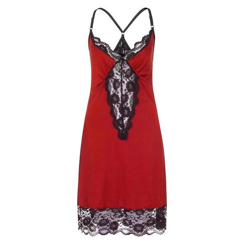 Sexy V-neck Women Lingerie Night Dress Sleeveless Ladies Satin Nightgown Plus Size XL-5XL Lace Sleepwear Nightwear Lingeries