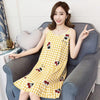 Summer Cotton Sleepwear Women Sleeveless Nightdress Women Cotton Ladies Nightgown Sexy Nightwear Plus Size Home Dress Sleep 3XL