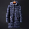 6XL 8XL 10XL Camouflage Winter Men Parkas Casual  Long Jacket Outwear Thicken Warm Hooded Outwear Coat Windproof Blue Deep grey