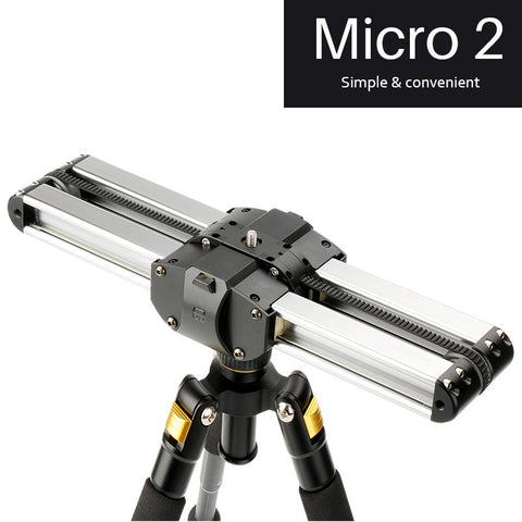 Micro 2 Professional mini portable Smartphone Camera Video Slider 33cm Macro Travel Track Slider Dolly Track Rail parallel shoot