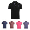 5 Pcs Set Polo Men Solid Slim Fit Short Sleeve Patchwork 100% Cotton Polo Shirt Men Fashion Streetwear