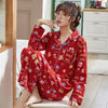 Women Clothes for Autumn winter Pajamas Sets O-Neck Sleepwear Lovely Rabbit Pijamas Mujer Long Sleeve Cotton Sexy Pyjamas Female
