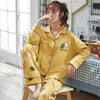Women Clothes for Autumn winter Pajamas Sets O-Neck Sleepwear Lovely Rabbit Pijamas Mujer Long Sleeve Cotton Sexy Pyjamas Female