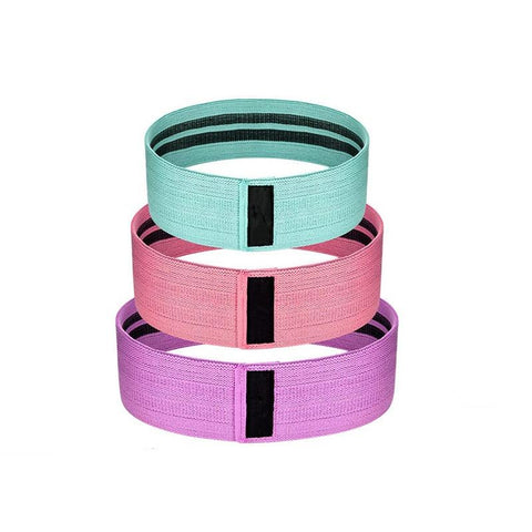 Fabric Hip Band Resistance Bands Fitness Exercise Loop Cloth Booty Training Band 3 Pack, Heavy/Non-Slip/Thick Circle Belt