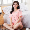 Milk silk Women Sleepwear summer Female Pajamas Sets Thin laides Suit short Sleeve Pyjamas Women Ventilation Home Clothes