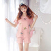 Milk silk Women Sleepwear summer Female Pajamas Sets Thin laides Suit short Sleeve Pyjamas Women Ventilation Home Clothes
