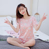 Milk silk Women Sleepwear summer Female Pajamas Sets Thin laides Suit short Sleeve Pyjamas Women Ventilation Home Clothes