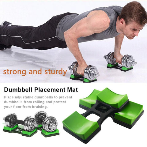 1Pair Weight Lifting Dumbbell Bracket Dumbbell Placement Frame Stand Floor Protection Fitness Training Device For Household
