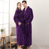 Winter Thick Warm Female Kimono Robe Lovers Couple Nightgown Bath Gown Sleepwear Large Long Nightwear M XL XXL