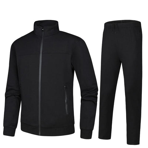 Men's Tracksuit Fitness Sets Spring Autumn Training Sportswear Suits Male 2 Pieces Sweatshirts Jacket+Pants Top Quality