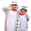 Kigurumi Unicorn Pajamas Flannel Animal Family Matching Pajamas Outfits Winter Panda Pyjamas Onesie Mother Dad Kids Sleepwear