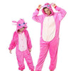Kigurumi Unicorn Pajamas Flannel Animal Family Matching Pajamas Outfits Winter Panda Pyjamas Onesie Mother Dad Kids Sleepwear