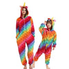 Kigurumi Unicorn Pajamas Flannel Animal Family Matching Pajamas Outfits Winter Panda Pyjamas Onesie Mother Dad Kids Sleepwear