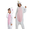 Kigurumi Unicorn Pajamas Flannel Animal Family Matching Pajamas Outfits Winter Panda Pyjamas Onesie Mother Dad Kids Sleepwear